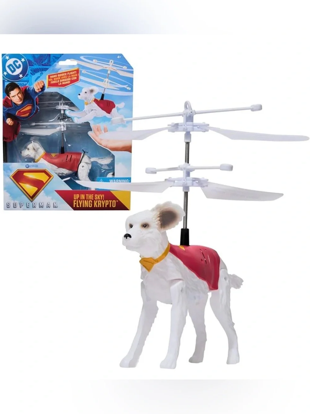 DC Superman Flying Krypto Dog Toy - Red